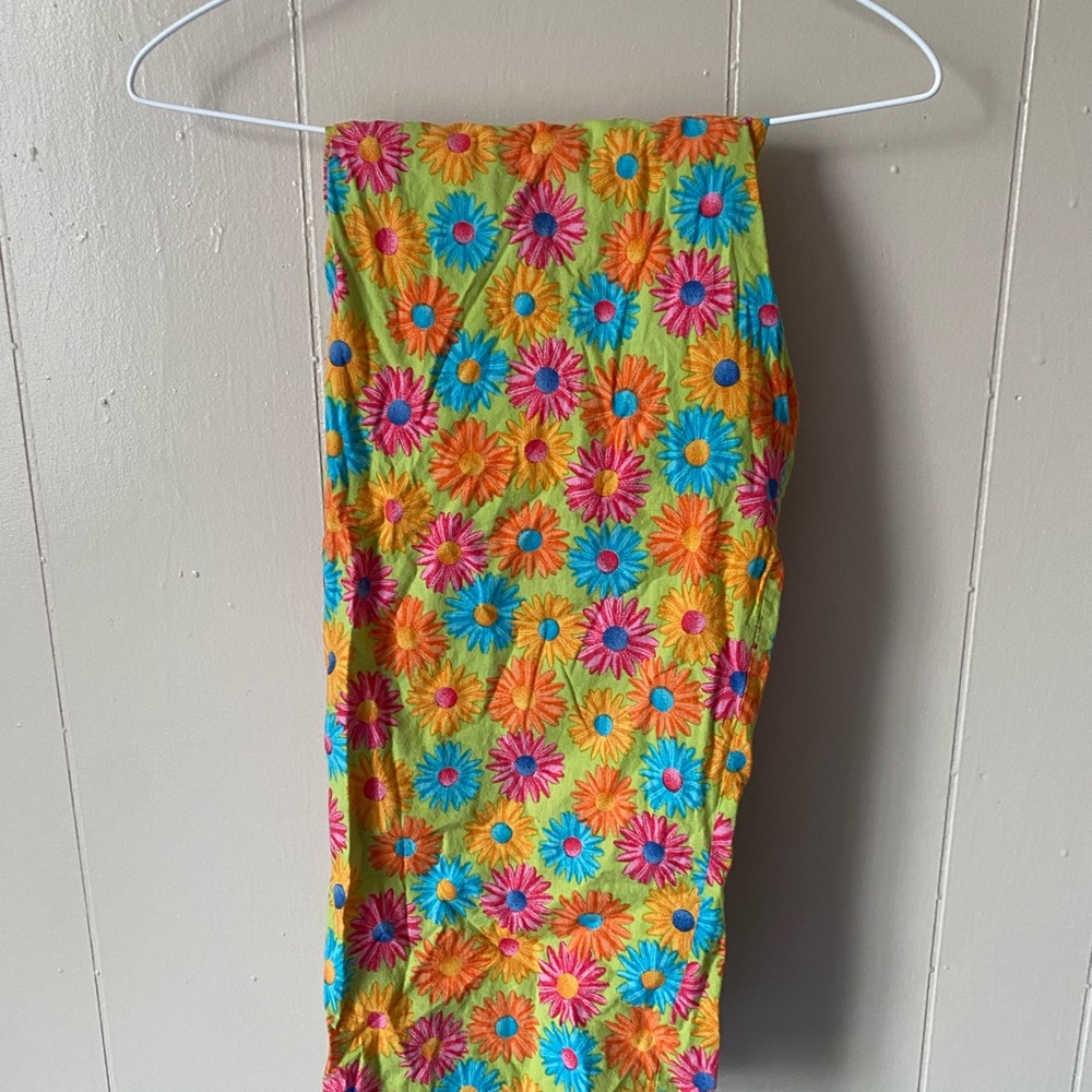 Colorful Floral Print Pants